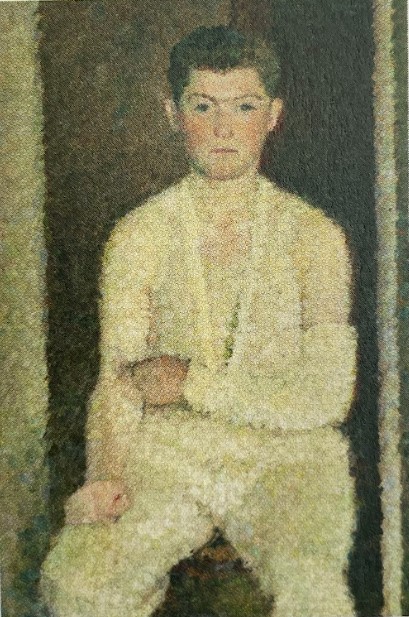 Portrait of Alik Ginzburg with a plaster cast
