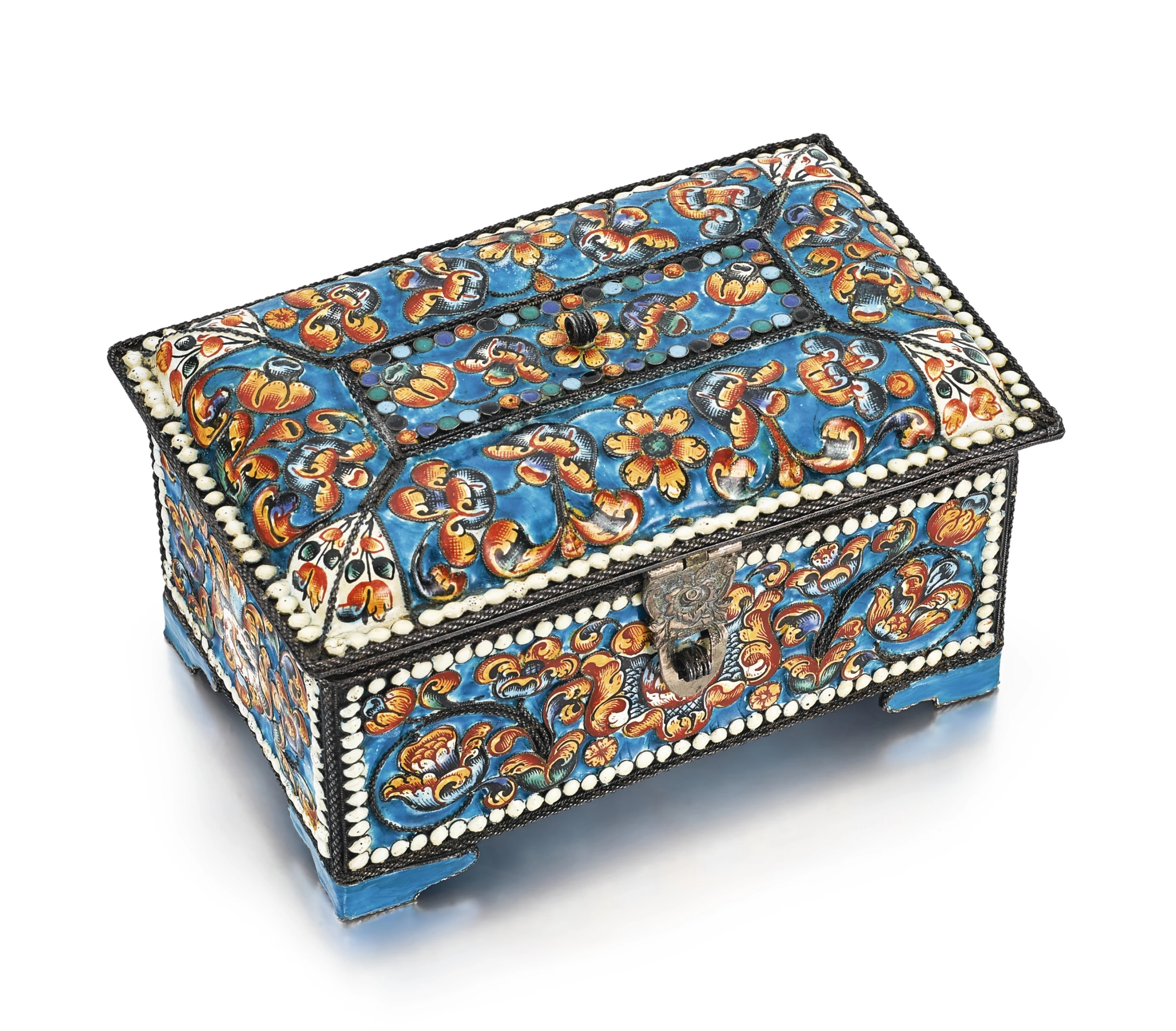 Рідка емалевана скринька, Сольвичегідськ, кінець XVII століття