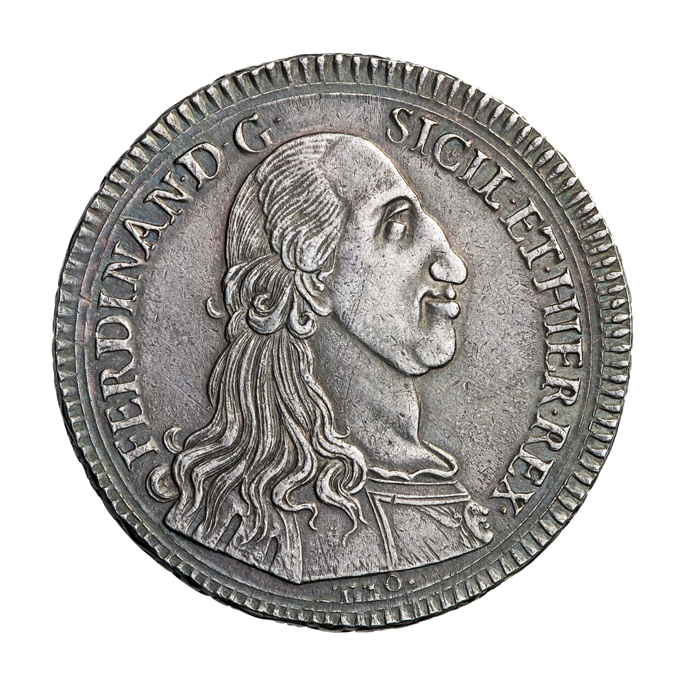 Sicily. King Ferdinand III (1759-1825). Thirty tari (two scudo)