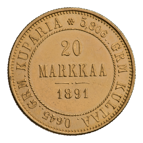 Twenty stamps of Alexander III