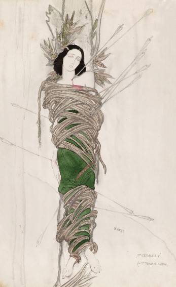 Costume design for Ida Rubinstein in the role of St Sebastian